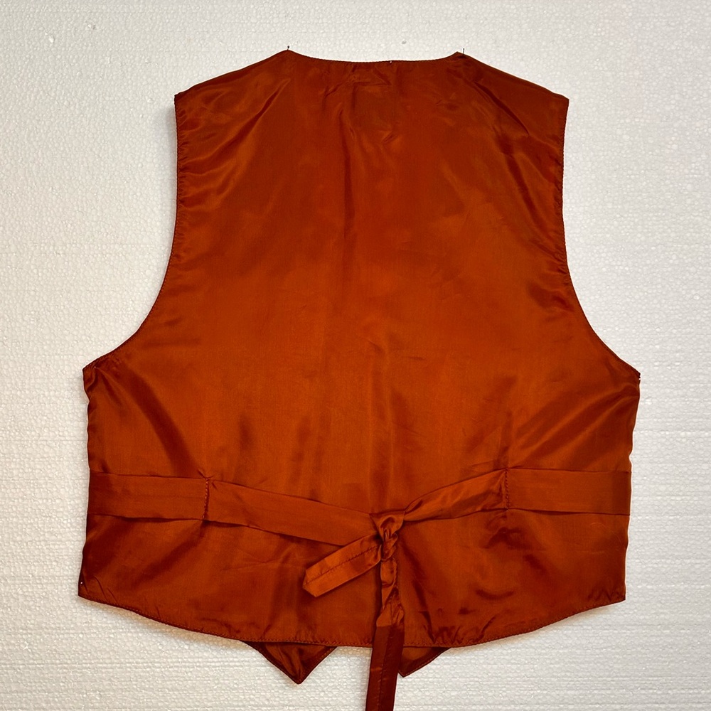 David New York Suede Leather Vest – Unisex Western Boho Prairie Festival - Picture 3 of 11